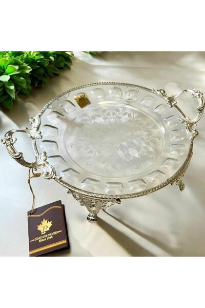 ROY KING Royking Footed Round Presentation Plate 29X23X5Cm Crs127-1