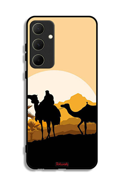 Tolwak غطاء حماية لهاتف سامسونج جالاكسي A35 5G برسومات جمال في الصحراء