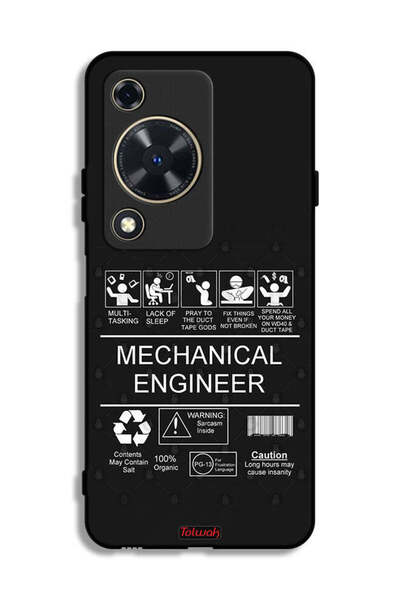 Tolwak غطاء حماية لهاتف هواوي إنجوي 70 - ملصق مهندس ميكانيكي