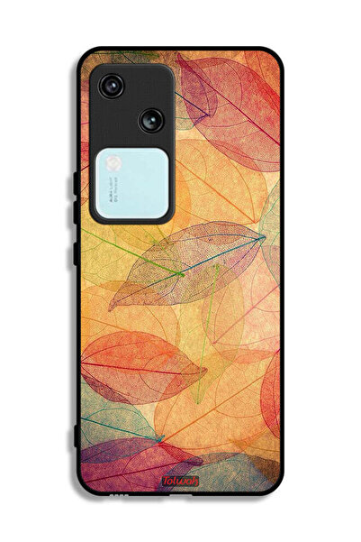 Tolwak Vivo V30 5G Protective Case Cover Leaves Abstract Digital Art