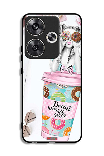 Tolwak غطاء حماية لهاتف شاومي ريدمي توربو 3 5G - فتاة دونات ووري