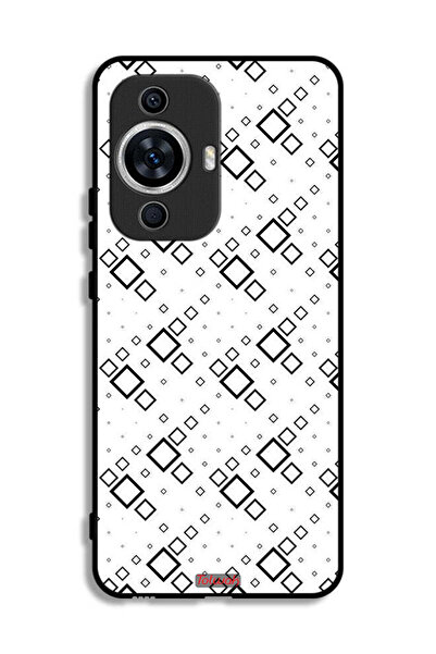 Tolwak غطاء حماية لهاتف هواوي نوفا 12 لايت بتصميم مربع تجريدي رقمي