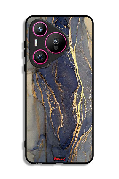 Tolwak غطاء حماية لهاتف هواوي بيورا 70 بنمط رخامي لامع