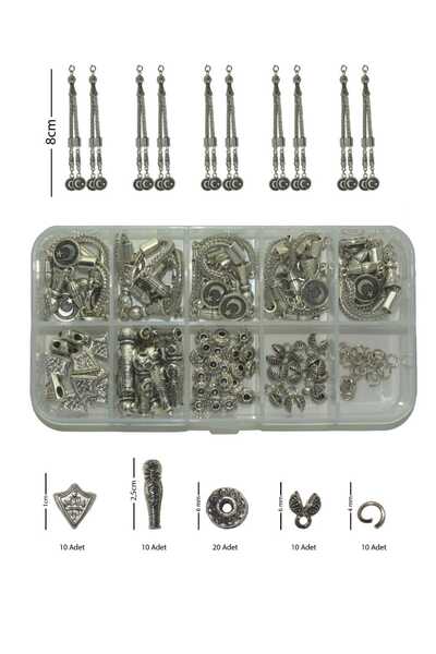 QELA COLLECTION Tesbih Yapım Hobi Seti Özel Kutusunda 10 Tesbihlik