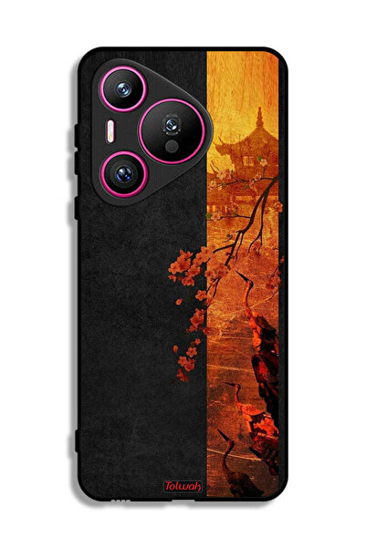 Tolwak غطاء حماية لهاتف هواوي بيورا 70 بألوان الخريف الفنية