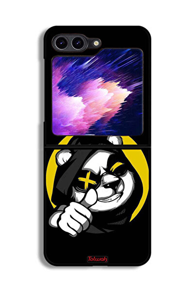 Tolwak غطاء حماية لهاتف Samsung Galaxy Z Flip6 بتصميم قطة مارشميلو لطيفة