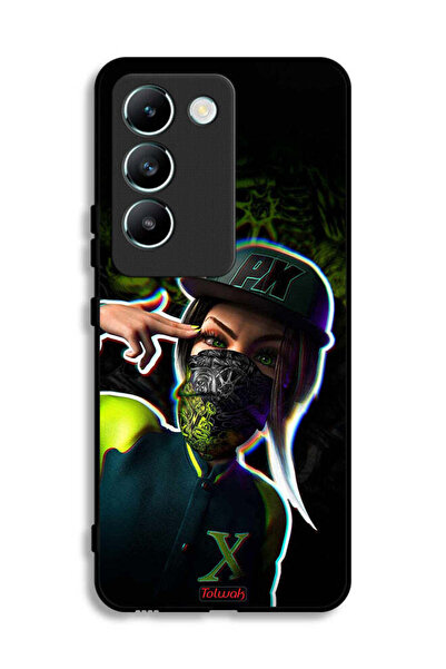 Tolwak غطاء حماية لهاتف Vivo V30 Lite 4G برسومات فنية جمالية للفتيات