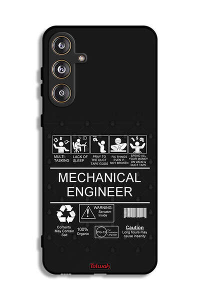 Tolwak غطاء حماية لهاتف سامسونج جالاكسي M55 5G، ملصق مهندس ميكانيكي