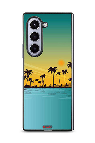 Tolwak غطاء حماية لهاتف سامسونج جالاكسي زد فولد 6، منظر طبيعي، فن تجريدي