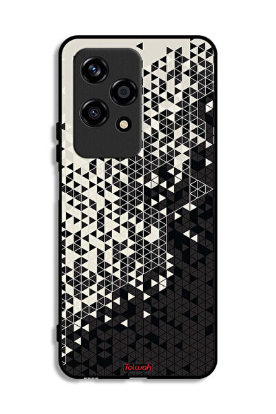 Tolwak غطاء حماية لهاتف Honor 200 Lite 5G بنمط مثلث فني رقمي