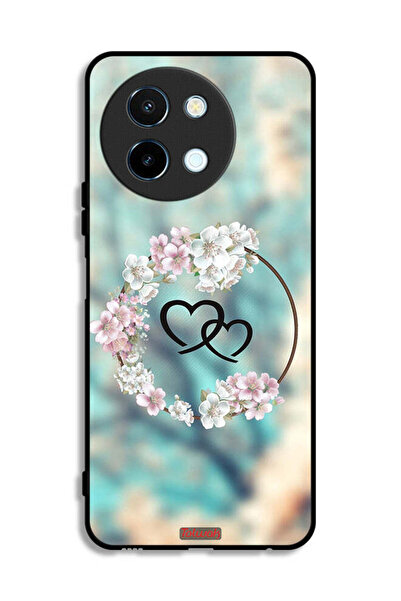 Tolwak غطاء حماية لهاتف Vivo Y38 5G برسومات قلوب ورسومات خواتم