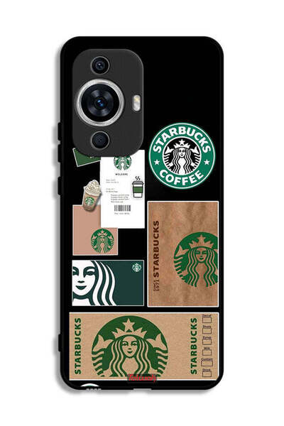 Tolwak غطاء حماية لهاتف هواوي نوفا 11، ملصق ستاربكس