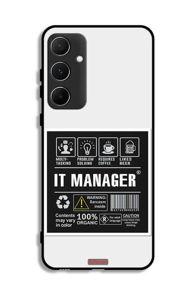 Tolwak غطاء حماية لهاتف Samsung Galaxy A55 5G - ملصق مدير تكنولوجيا المعلومات