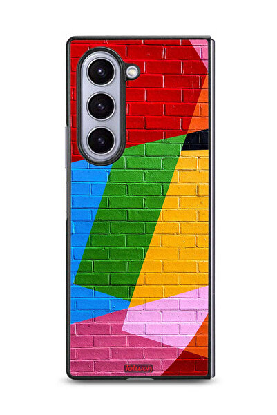 Tolwak غطاء حماية لهاتف Samsung Galaxy Z Fold6 برسومات جدارية ملونة