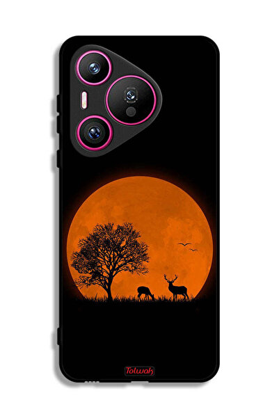 Tolwak غطاء حماية لهاتف هواوي بيورا 70 برسومات قمر المساء