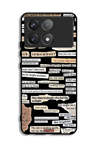 Tolwak Xiaomi Poco F6 Pro Protective Case Cover Quotes Stickers
