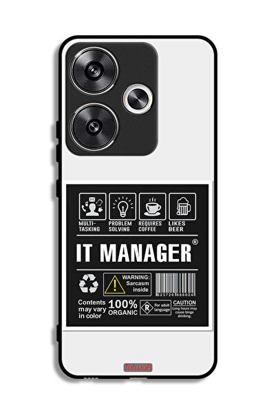 Tolwak غطاء حماية لهاتف Xiaomi Poco F6 5G، ملصق مدير تكنولوجيا المعلومات