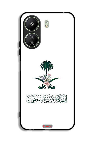 Tolwak غطاء حماية لهاتف شاومي ريدمي 13 سي - علامة زهور المملكة العربية السعودية
