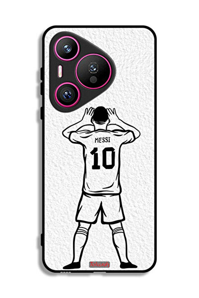 Tolwak غطاء حماية لهاتف هواوي بيورا 70 برسومات ميسي سكيتش