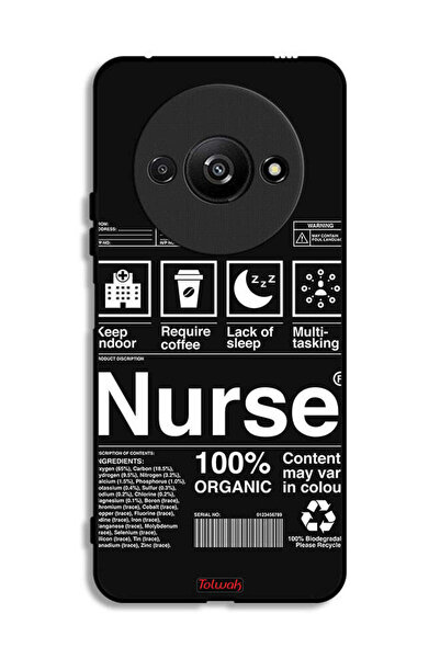 Tolwak Xiaomi Redmi A3 4G Protective Case Cover Nurse Sticker