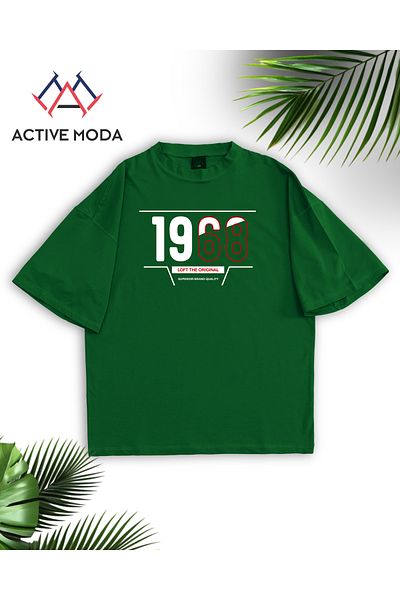 ACTIVE MODA -Men's Cotton Printed Loft the Original Short Sleeve Tshirt Oversize Large Size