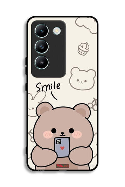 Tolwak Vivo V30 Lite 4G Protective Case Cover Smile Bear Art