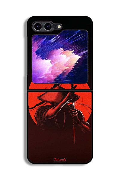 Tolwak غطاء حماية لهاتف Samsung Galaxy Z Flip6 Sword Warrior