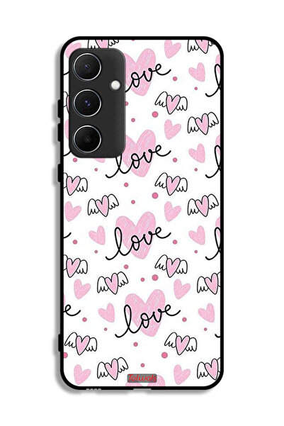 Tolwak غطاء حماية لهاتف سامسونج جالاكسي A55 5G بنمط فني بنقشة حب وقلب