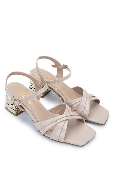 Tamer Tanca Women's Vegan Beige Heeled Shoes
