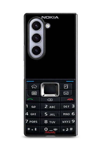 Tolwak غطاء حماية لهاتف Samsung Galaxy Z Fold6 بنمط هاتف قديم