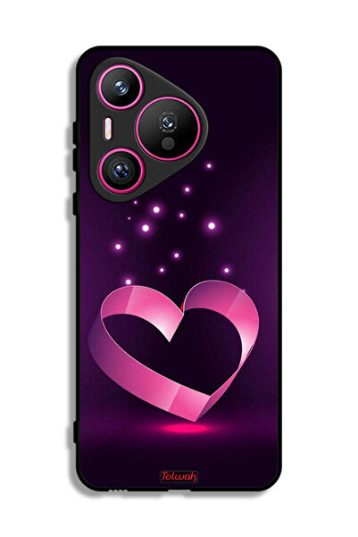 Tolwak غطاء حماية لهاتف هواوي بيورا 70 بتصميم قلب