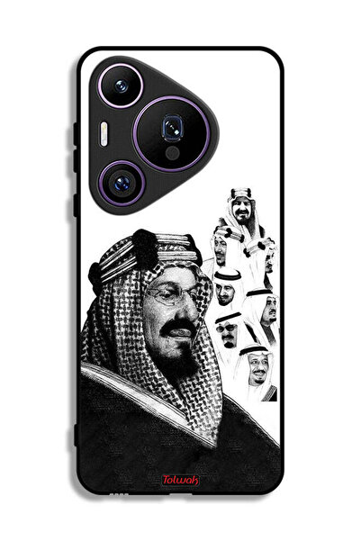 Tolwak غطاء حماية لهاتف هواوي بيورا 70 برو - ملصق فني أبيض وأسود لملوك المملك...