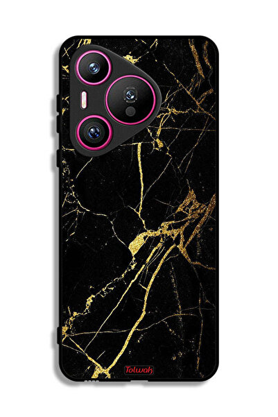 Tolwak غطاء حماية لهاتف هواوي بيورا 70 - رخامي متصدع