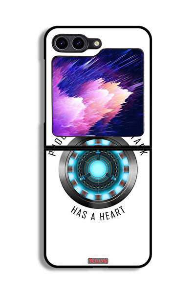 Tolwak غطاء حماية لهاتف Samsung Galaxy Z Flip6 دليل على أن توني ستارك لديه قلب