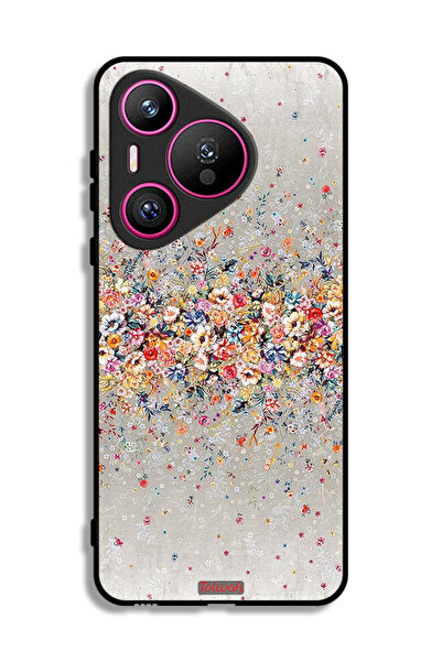 Tolwak غطاء حماية هواوي بيورا 70 بنقشة زهور صغيرة وفن تجريدي