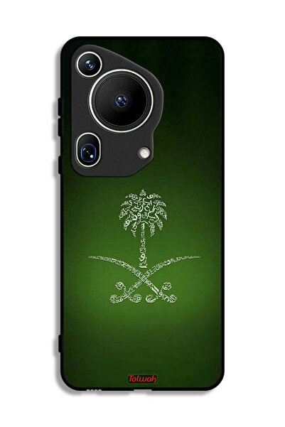 Tolwak غطاء حماية لهاتف هواوي بيورا 70 ألترا - لافتة المملكة العربية السعودية...