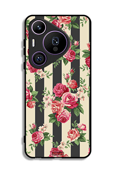 Tolwak غطاء حماية لهاتف هواوي بيورا 70 برو بنقشة الورود