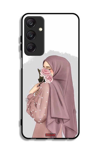 Tolwak غطاء حماية لهاتف سامسونج جالاكسي A25 5G برسومات فتاة تحمل ورودًا
