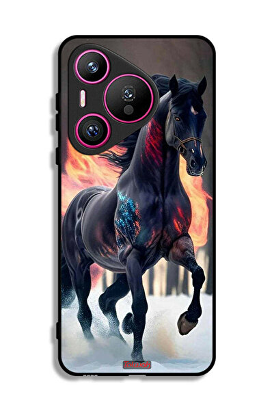 Tolwak غطاء حماية لهاتف هواوي بيورا 70 بتصميم حصان عالي الوضوح