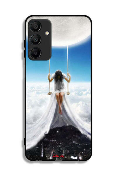 Tolwak Samsung Galaxy A15 Protective Case Cover Moon Clouds Town Art