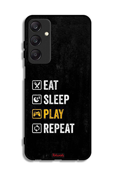 Tolwak غطاء حماية لهاتف Samsung Galaxy A25 5G، تناول الطعام، النوم، اللعب، ال...