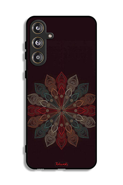 Tolwak غطاء حماية لهاتف سامسونج جالاكسي M55 5G بنقشة زهرة ماندالا