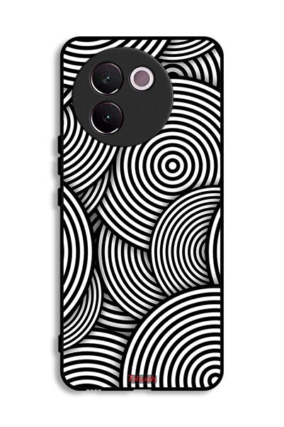 Tolwak غطاء حماية لهاتف Vivo V30e 5G بنمط دوائر وهمية