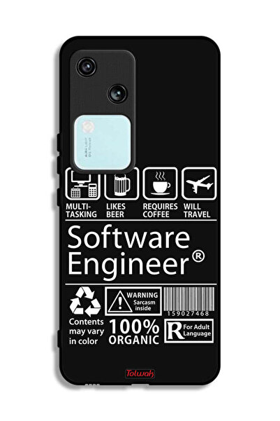 Tolwak غطاء حماية Vivo S18 5G، ملصق مهندس برمجيات