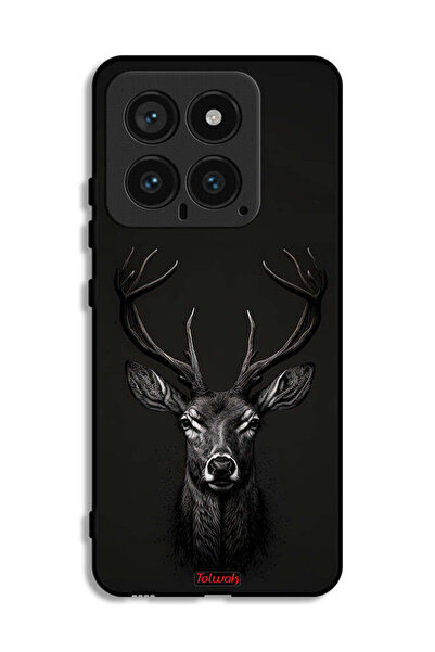 Tolwak غطاء حماية لهاتف شاومي 14 بتصميم غزال رقمي