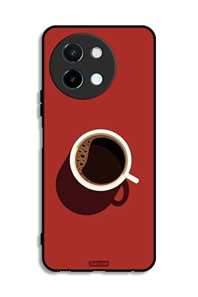 Tolwak غطاء حماية لهاتف Vivo Y38 5G بفنجان قهوة