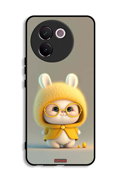 Tolwak غطاء حماية لهاتف Vivo V30e 5G بتصميم أرنب صغير