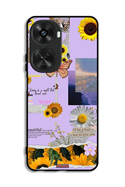 Tolwak Huawei nova 11 SE Protective Case Cover Beautiful Sunflower Stickers