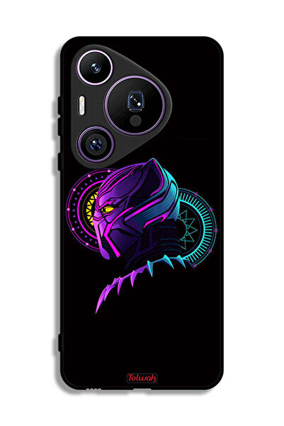 Tolwak غطاء حماية لهاتف هواوي بيورا 70 برو، رسم فني رقمي بسيط عالي الدقة