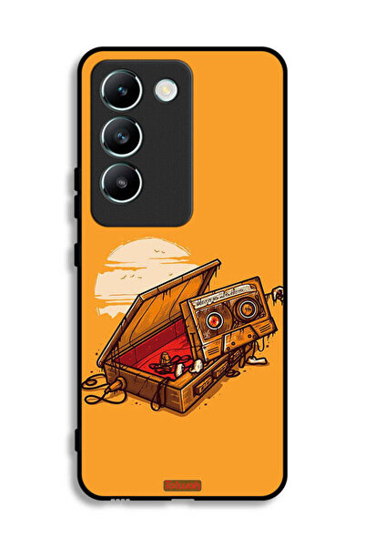 Tolwak غطاء حماية لهاتف Vivo Y100 4G مع فن الكاسيت والشريط